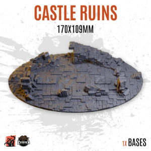 Castle ruins - 170x109mm oval base (1ud)