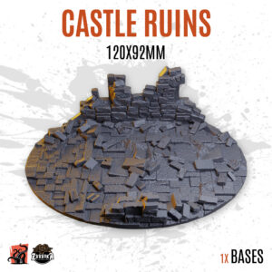 Castle ruins - 120x92mm oval base (1ud)