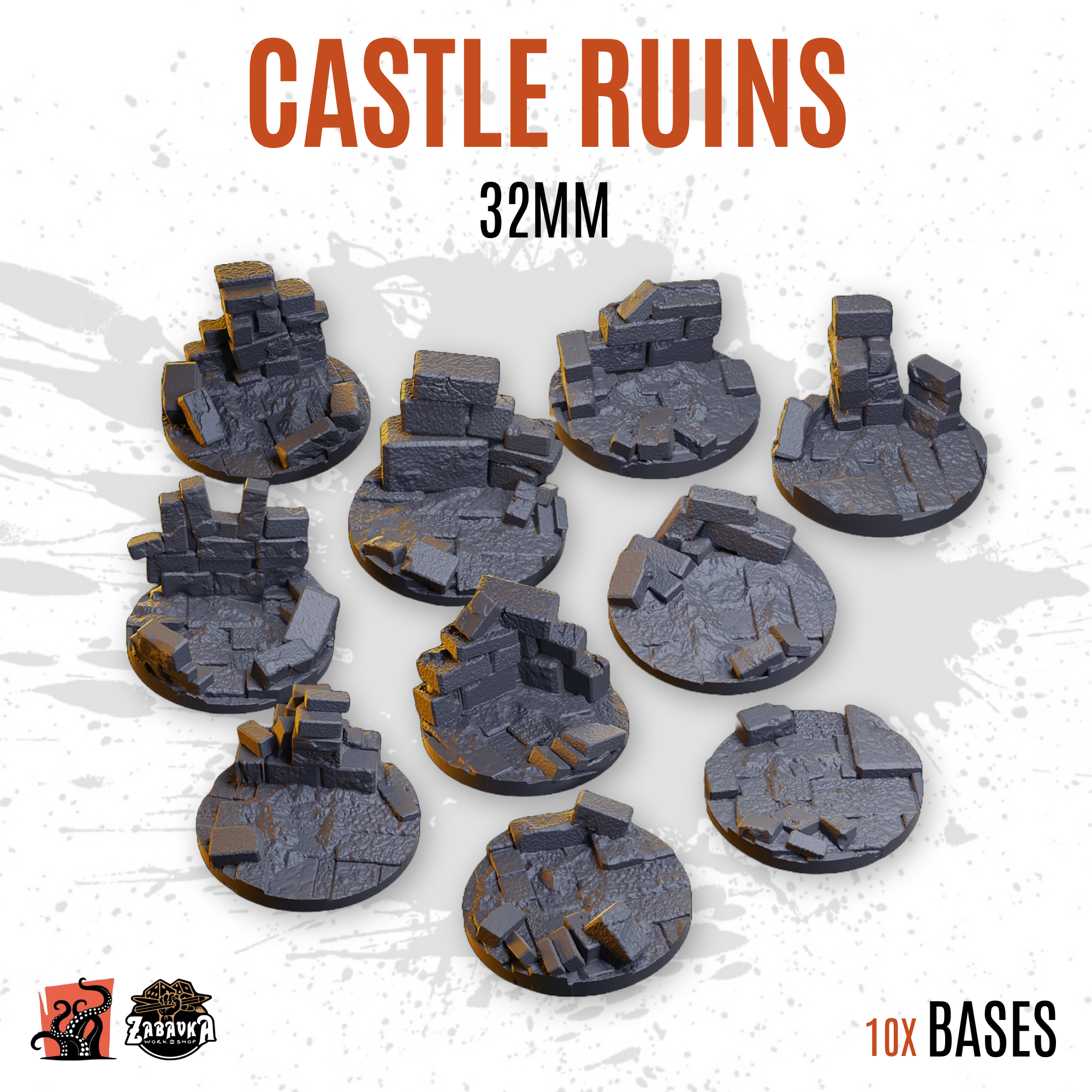 Castle ruins - 32mm base (10uds)