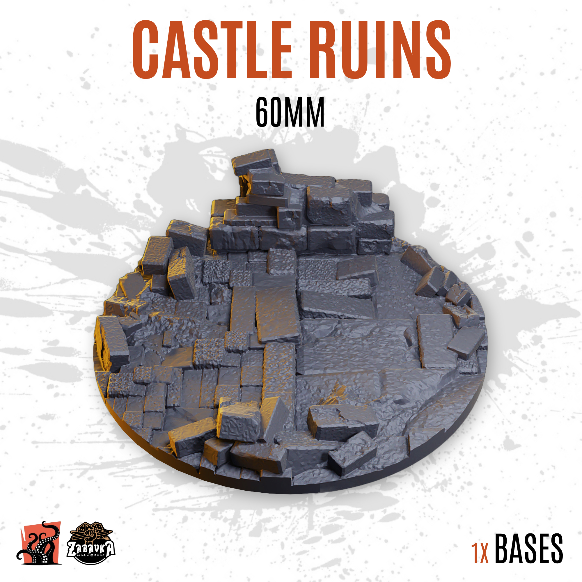 Castle ruins - 60mm base (1ud)