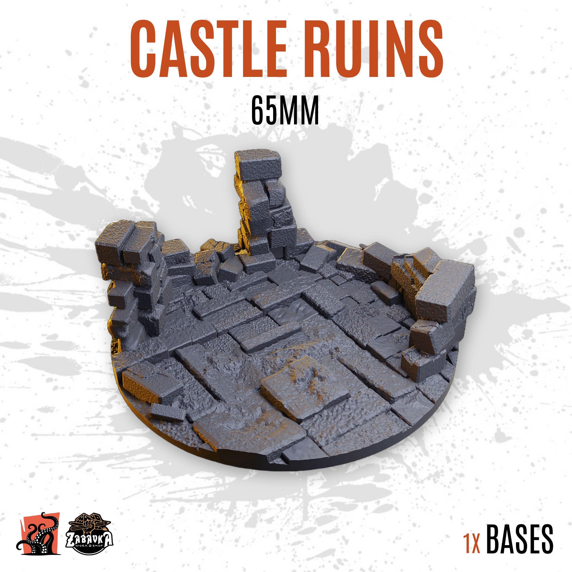 Castle ruins - 65mm base (1ud)