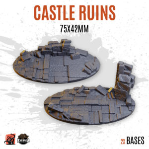 Castle ruins - 75x42mm oval base (2uds)