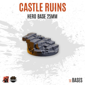 Castle ruins - 25mm hero base (1ud)