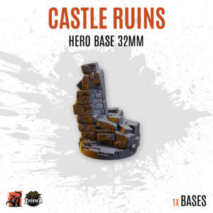 Castle ruins - 32mm hero base (1ud)