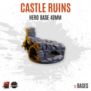 Castle ruins - 40mm hero base (1ud)
