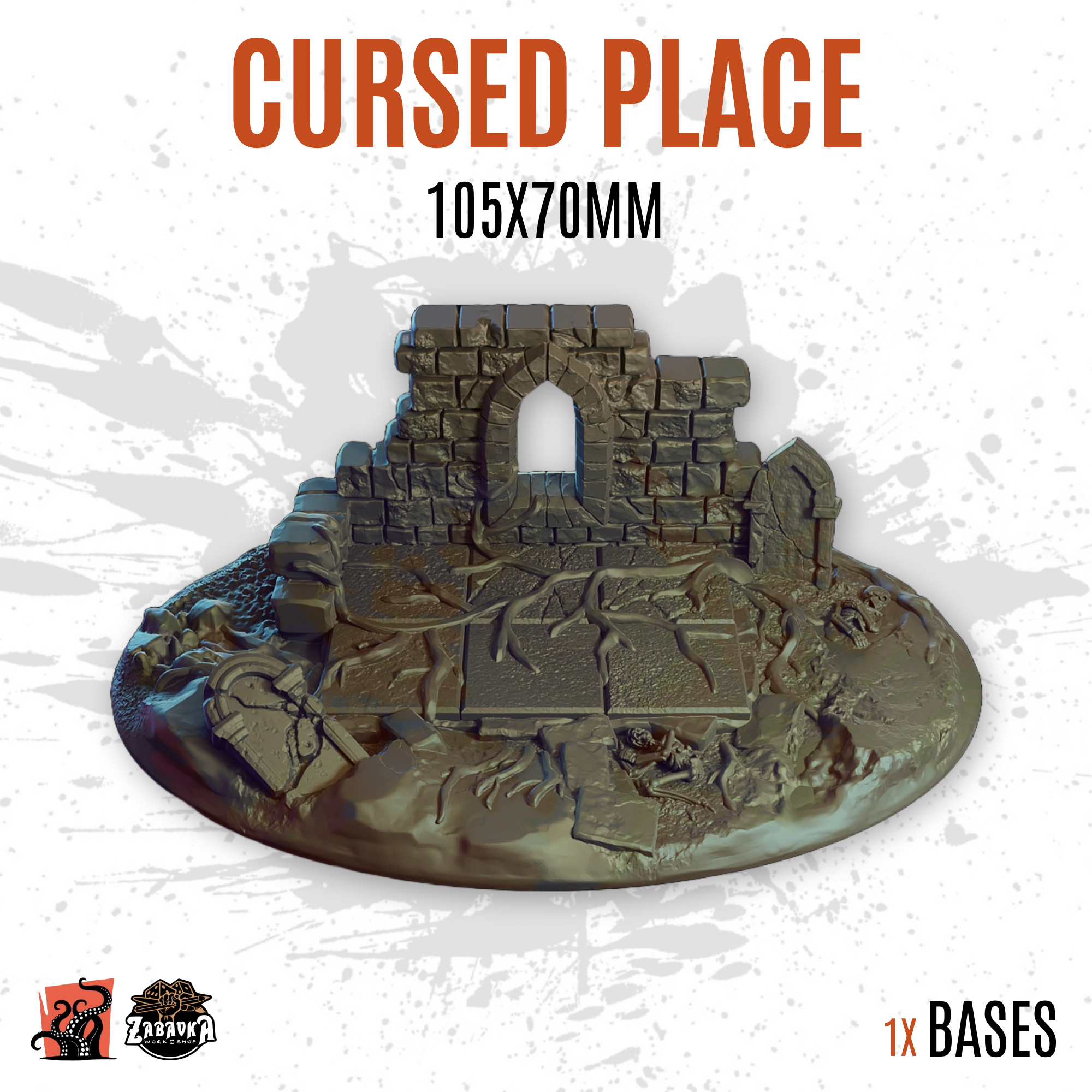 Cursed place - 105x70mm oval base (1ud)