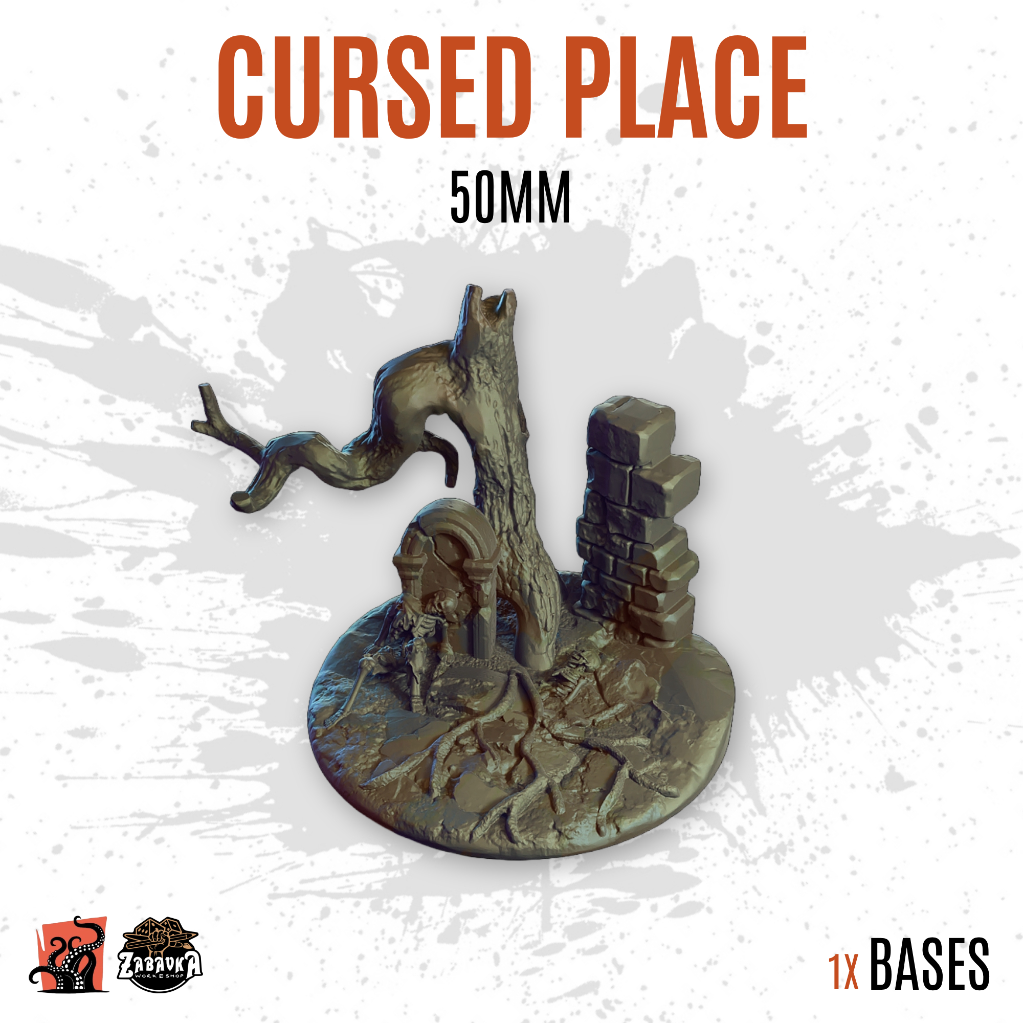 Cursed place - 50mm base (1ud)
