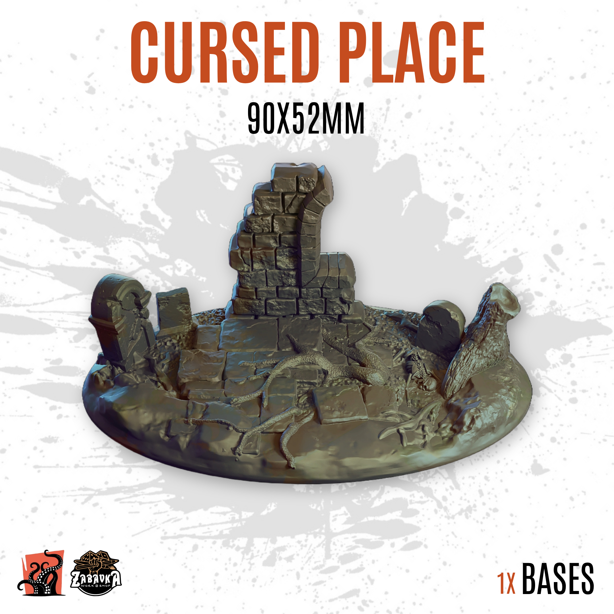 Cursed place - 90x52mm oval base (1ud)