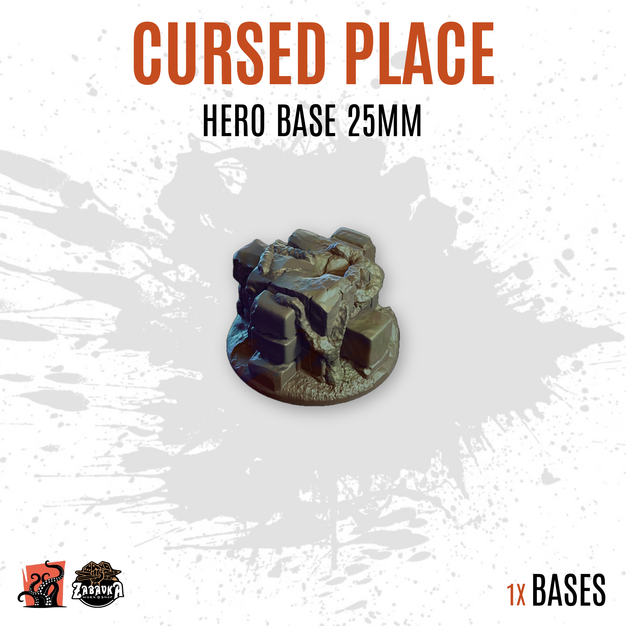Cursed place - 25mm hero base (1ud)