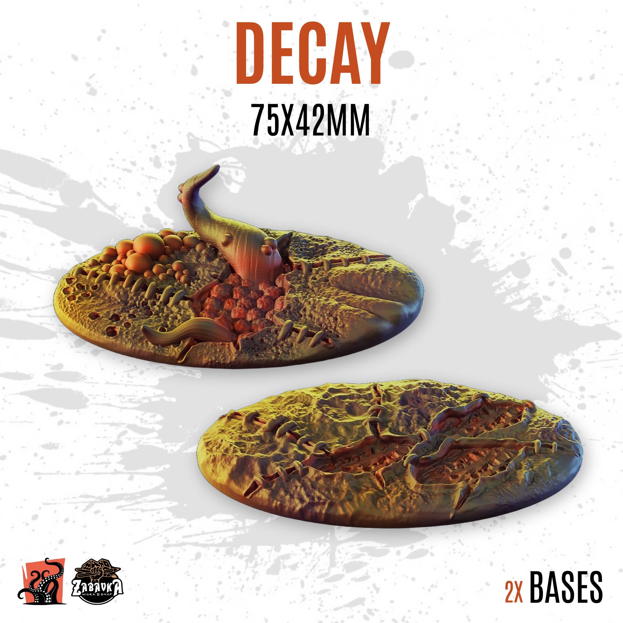 Decay - 75x42mm oval base (2uds)