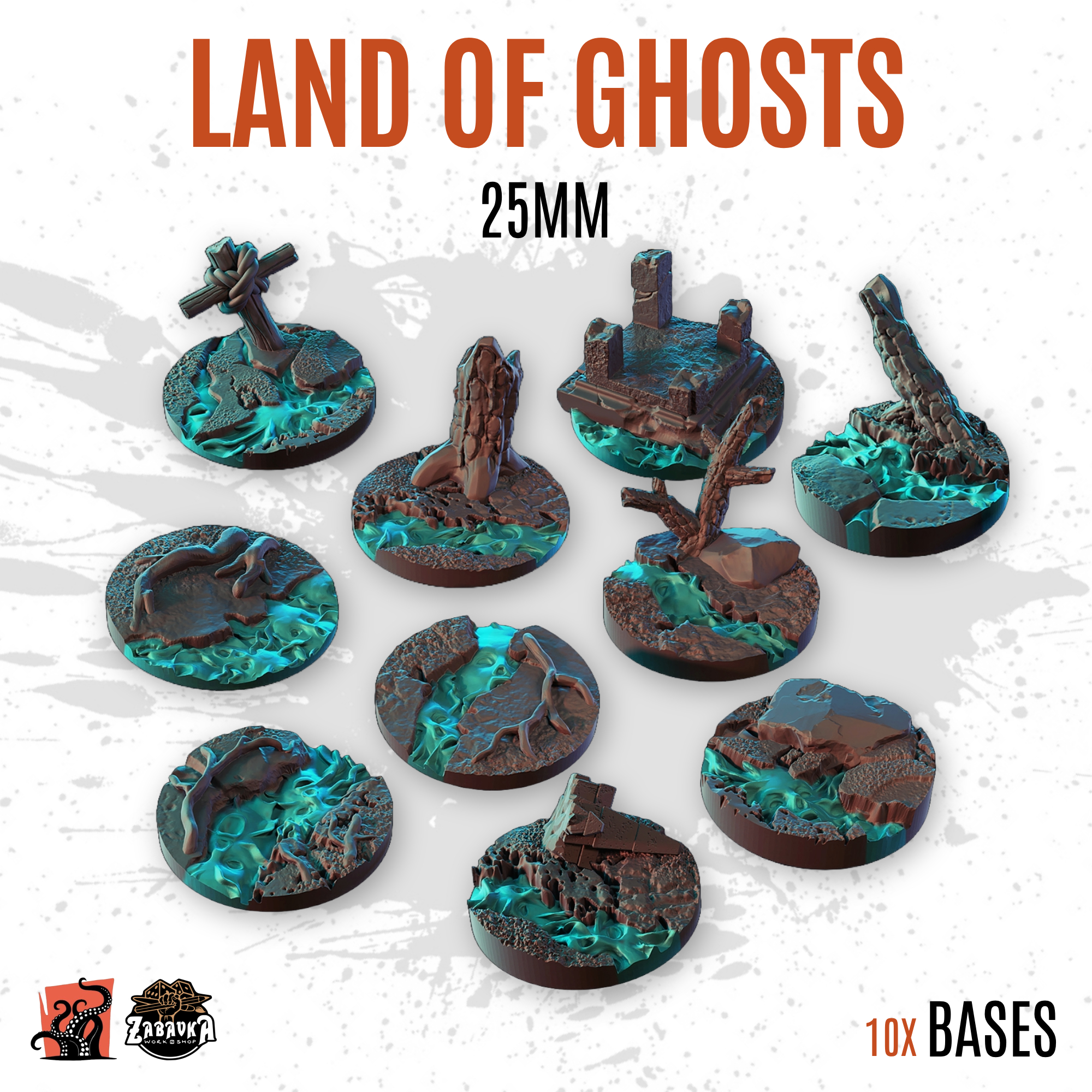 Land of ghosts - 25mm base (10uds)