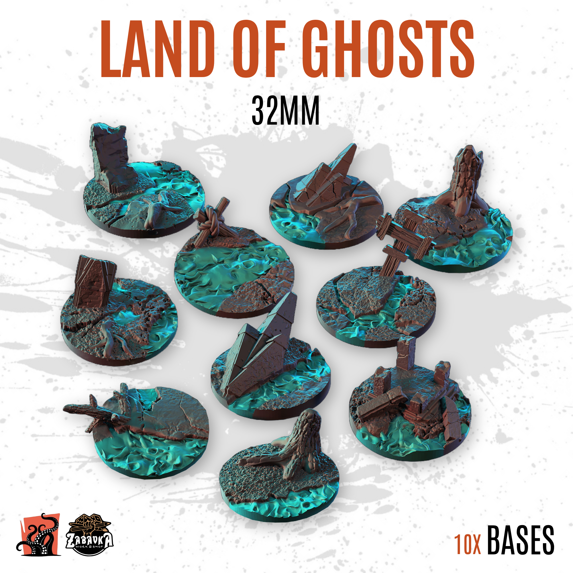 Land of ghosts - 32mm base (10uds)