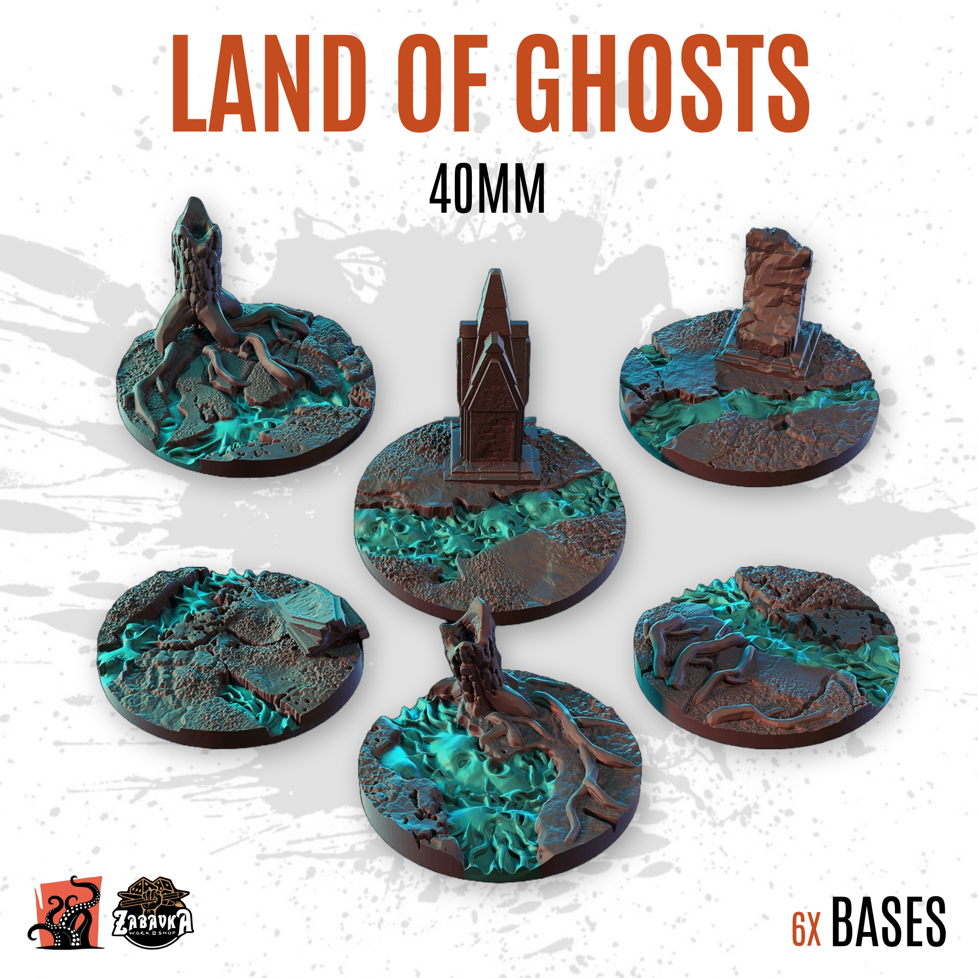 Land of ghosts - 40mm base (6uds)