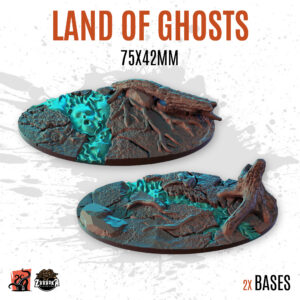 Land of ghosts - 75x42mm oval base (2uds)