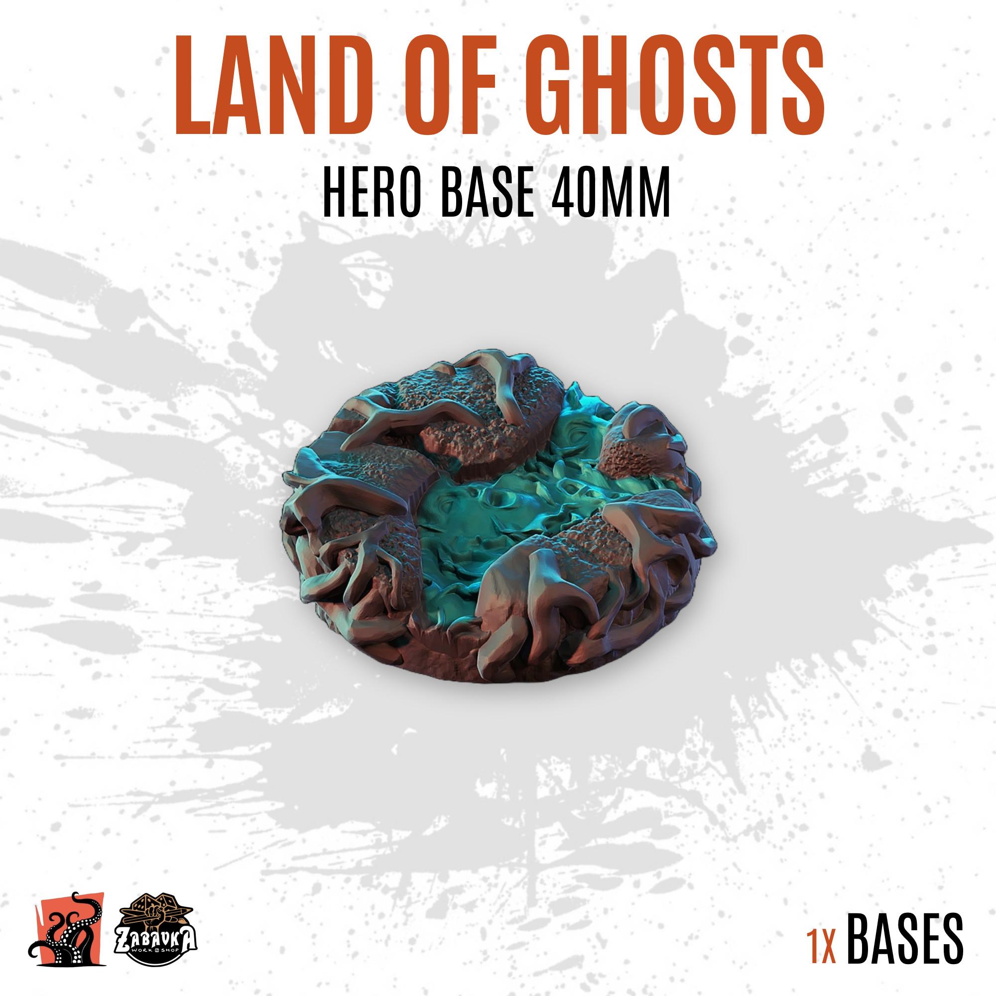 Land of ghosts - 40mm hero base (1ud)