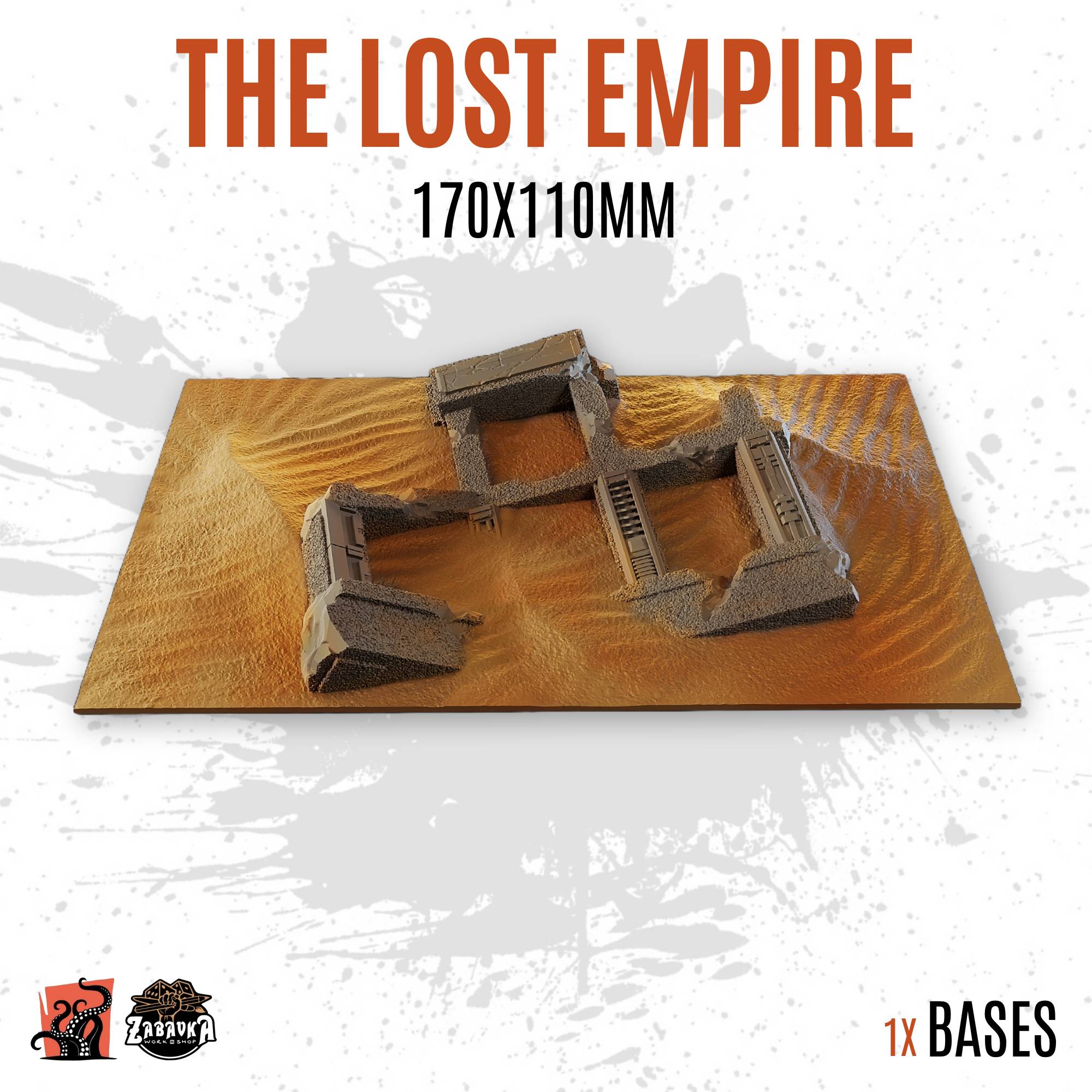The lost empire - 170x110mm square base (1ud)