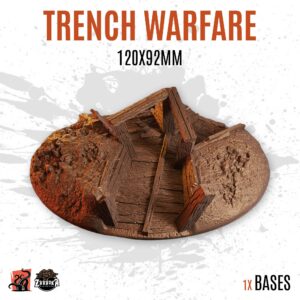 Trench warfare - 120x92mm oval base (1ud)