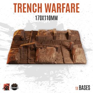 Trench warfare - 170x110mm square base (1ud)
