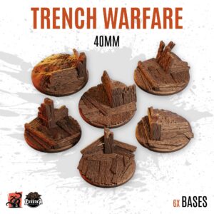 Trench warfare - 40mm base (6uds)