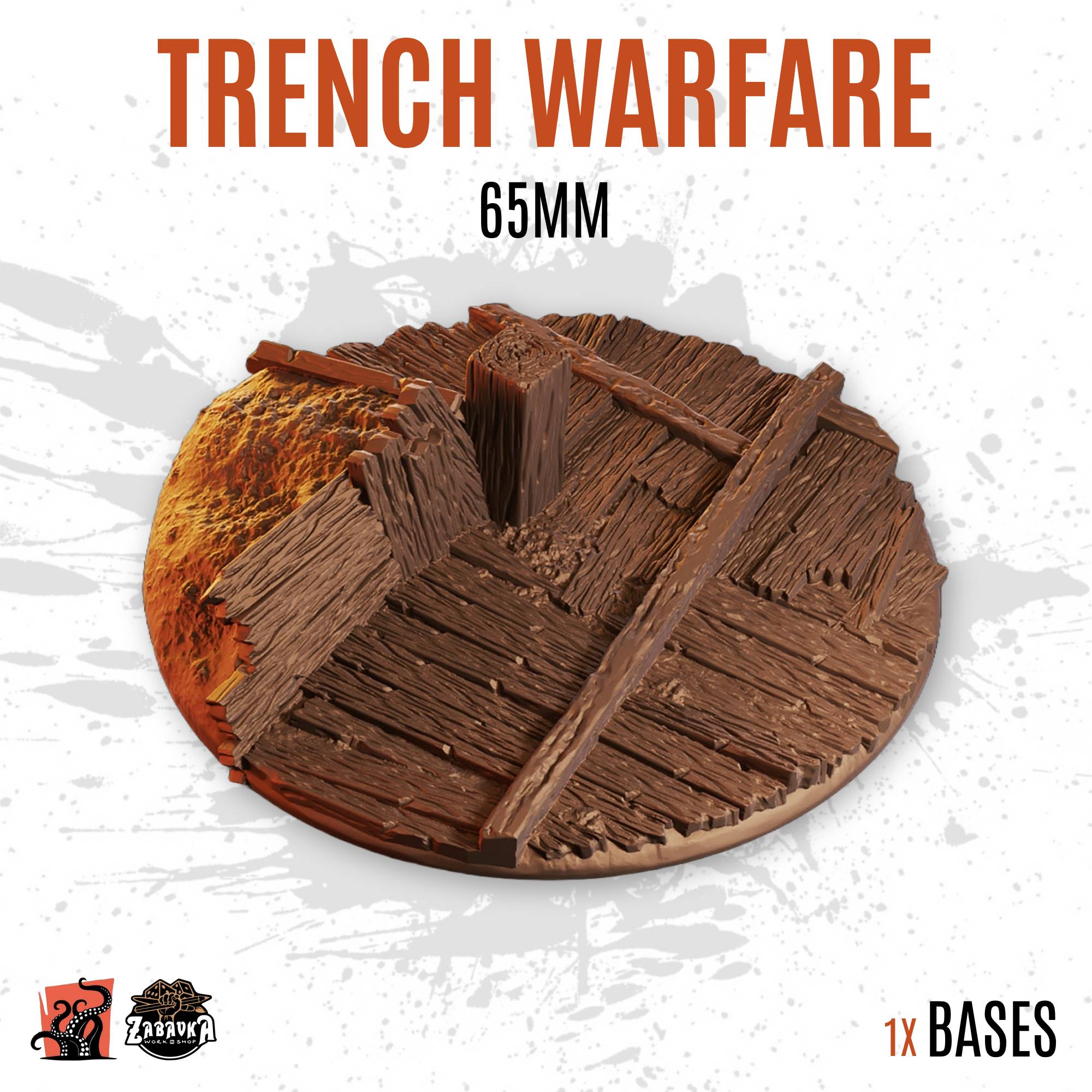 Trench warfare - 65mm base (1ud)