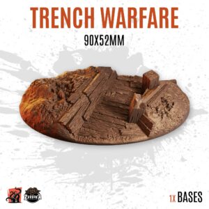 Trench warfare - 90x52mm oval base (1ud)