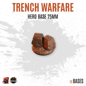 Trench warfare - 25mm hero base (1ud)
