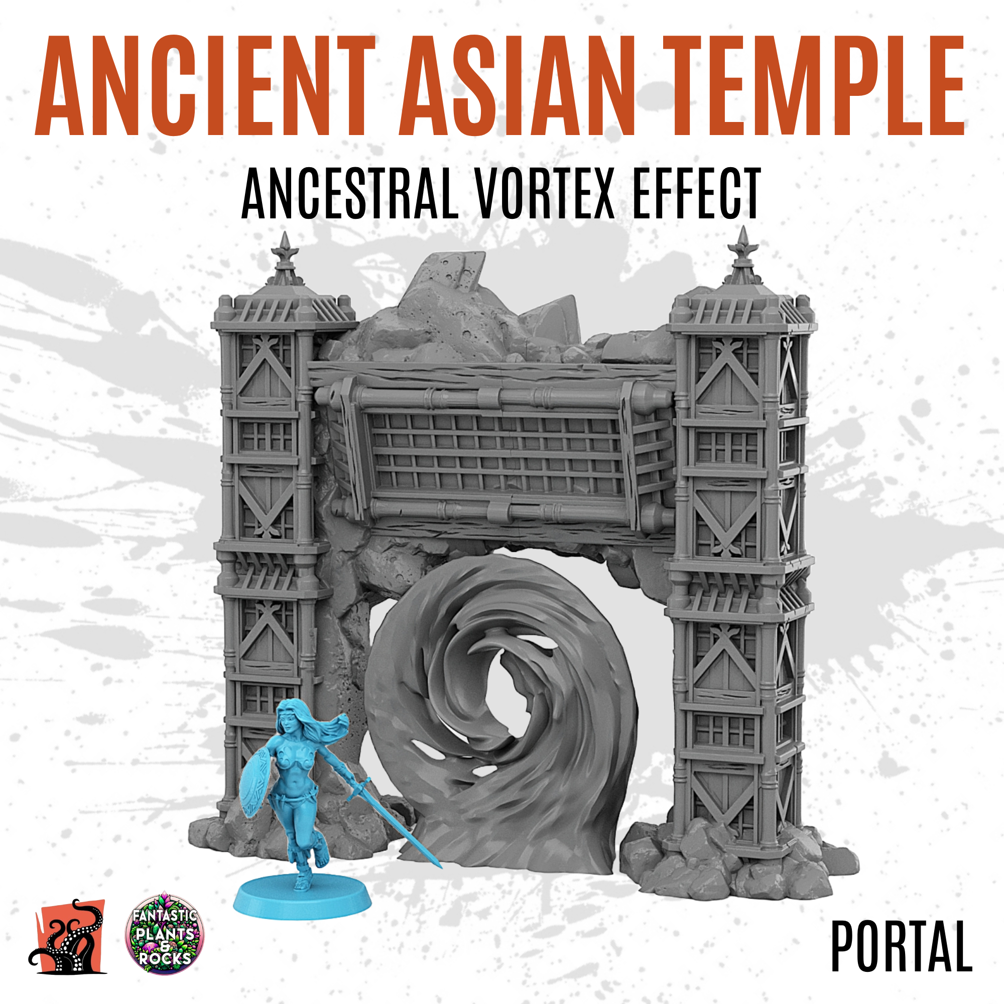 Ancient asian temple with ancestral vortex effect - Image 2