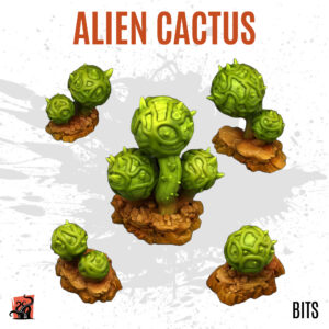 Alien cactus - Pack of 5 bits
