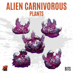 Alien carnivorous plants - Pack of 5 bits