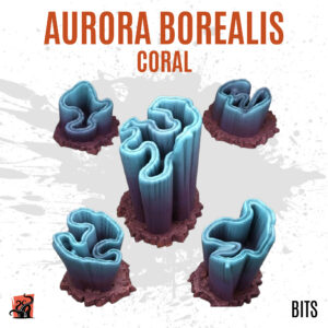 Aurora borealis coral - Pack of 5 bits