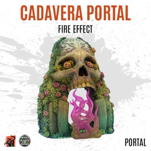 Cadavera portal with fire effect