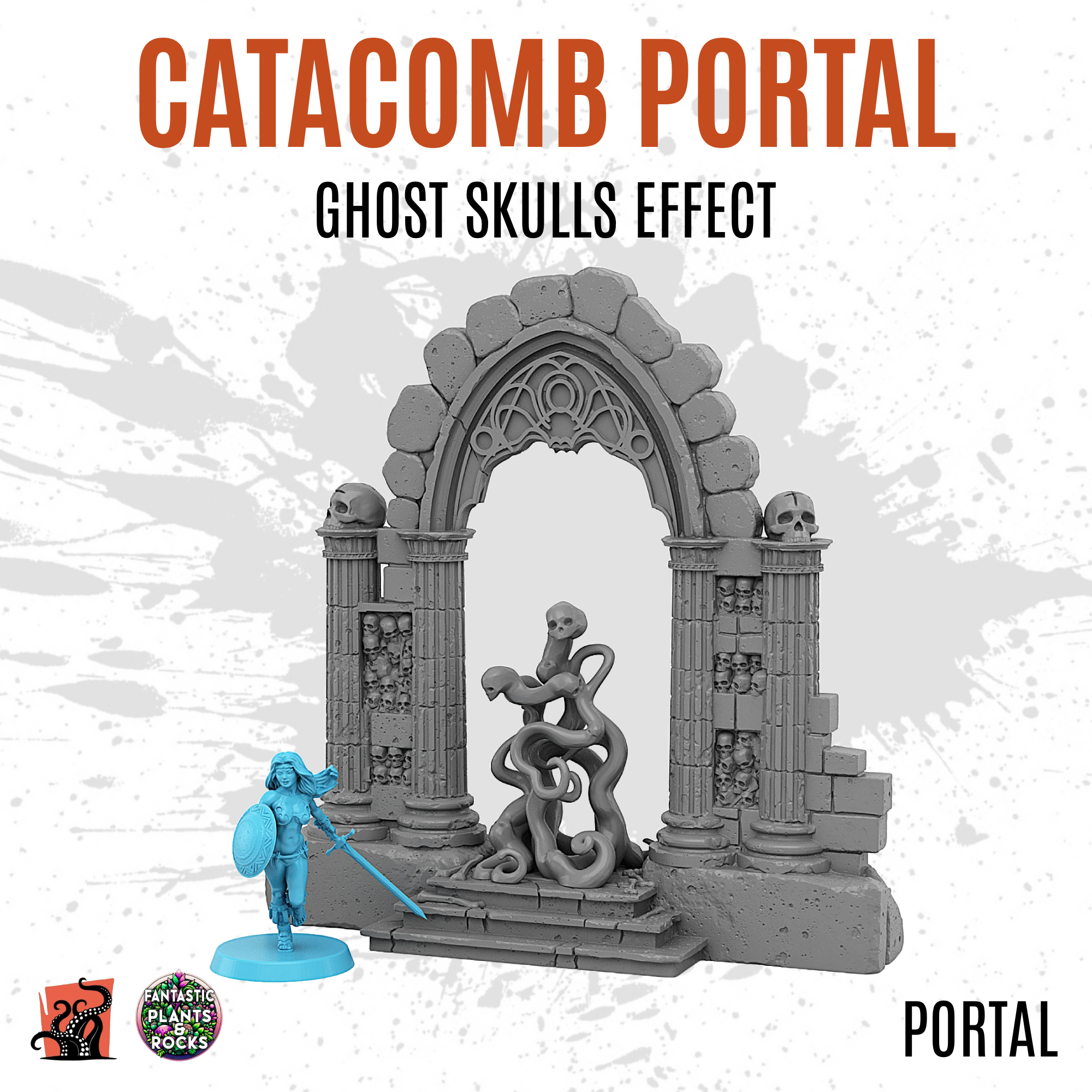 Catacomb portal with ghost skulls effect - Image 2