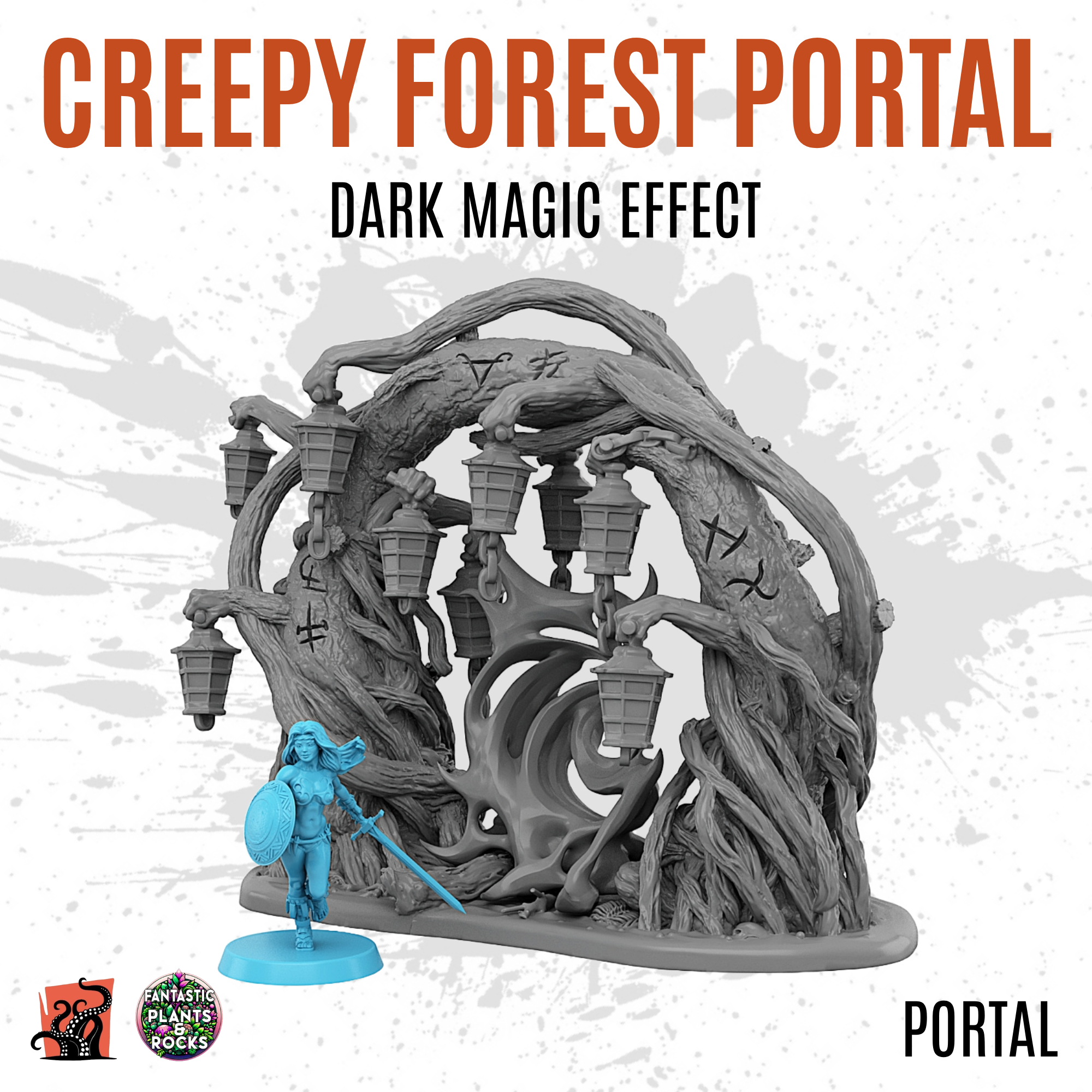 Creepy forest portal with dark magic effect - Image 2