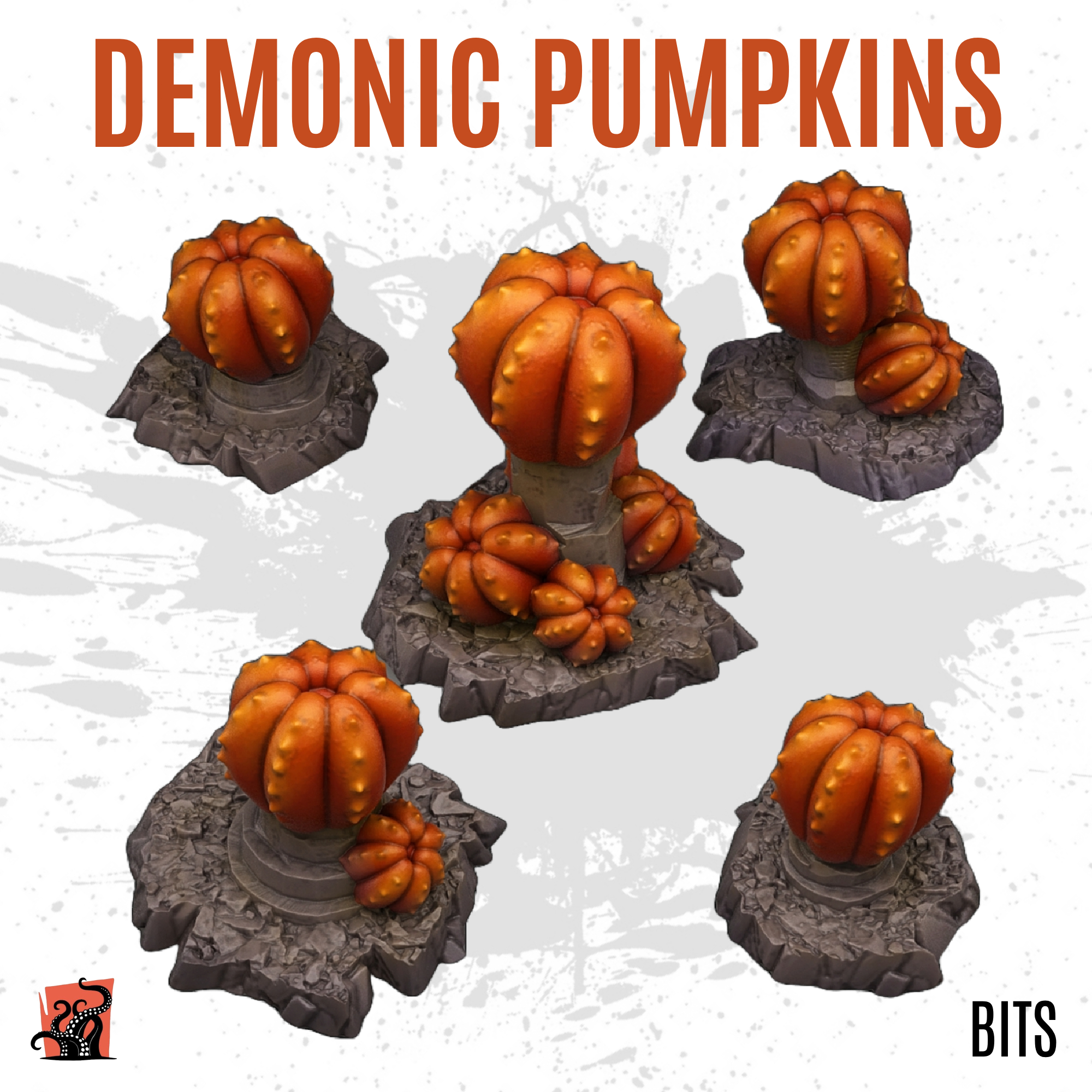 Demonic pumpkins - Pack of 5 bits