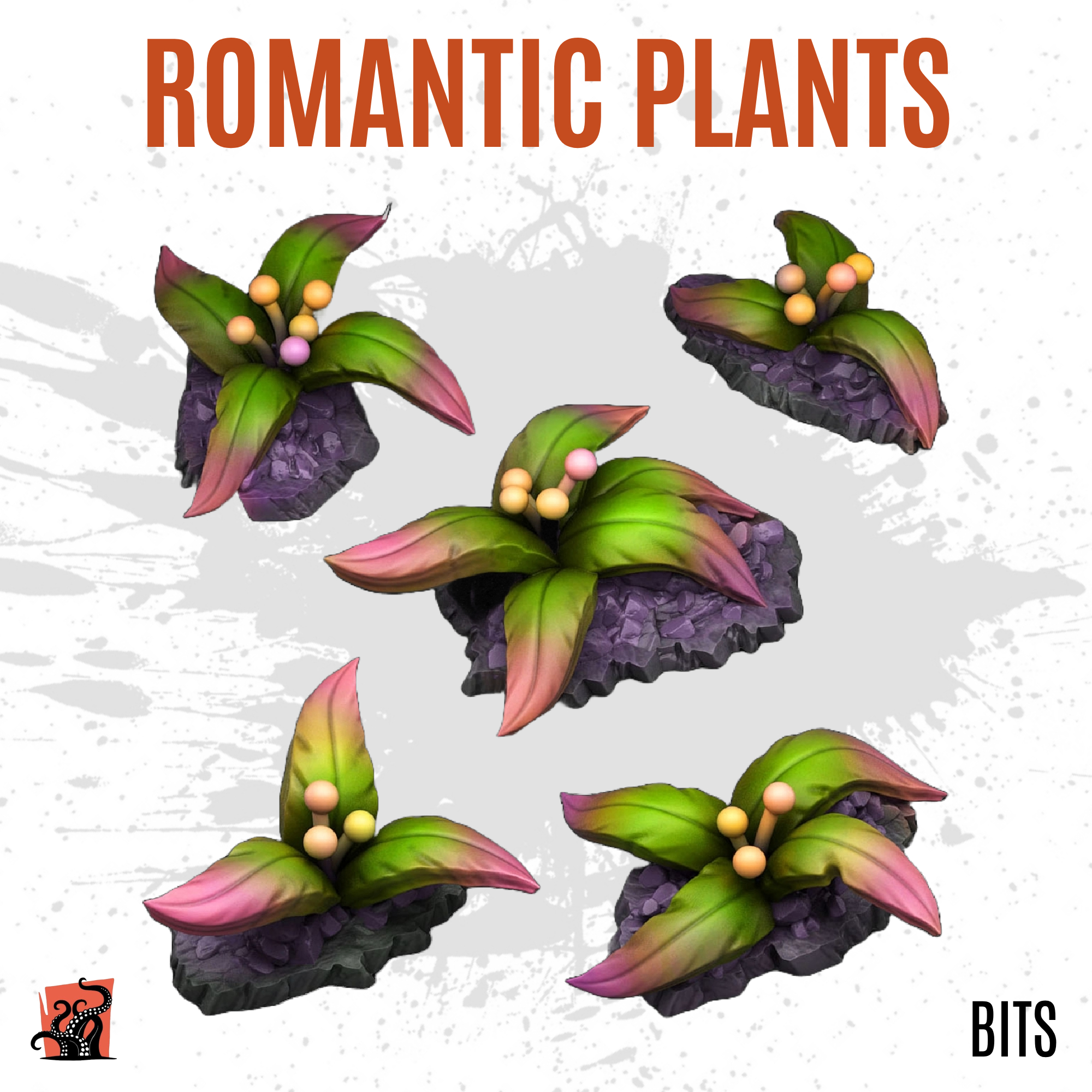 Romantic plants - Pack of 5 bits