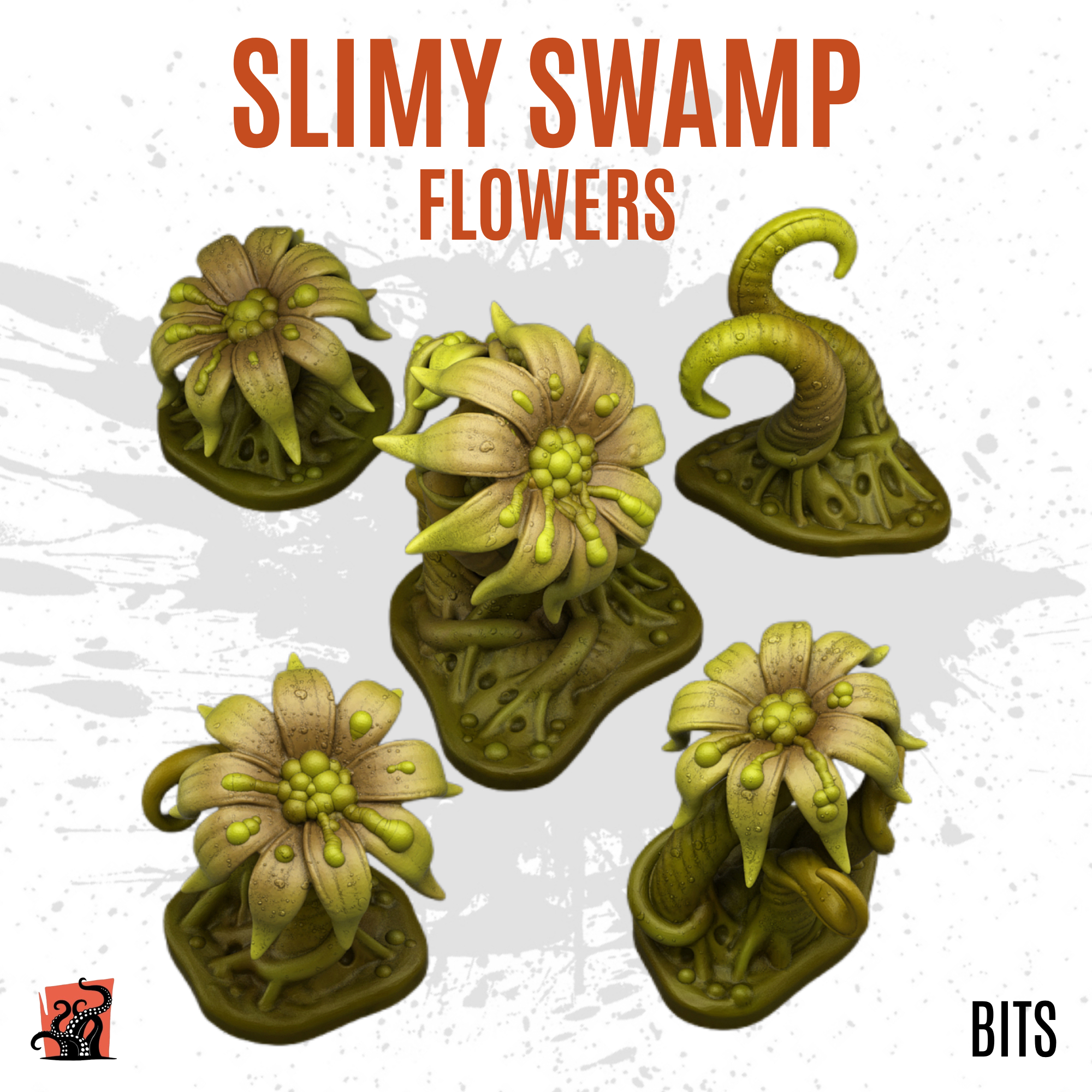 Slimy swamp flowers - Pack of 5 bits