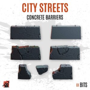 City streets - Concrete barriers - Pack of 7 bits
