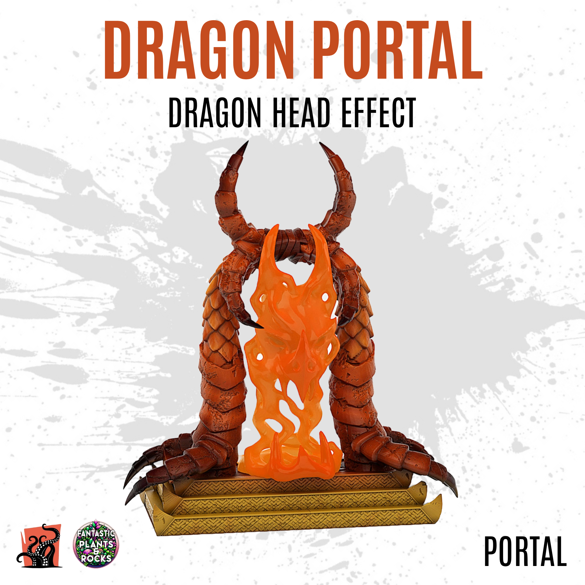 Dragon portal with dragon head effect