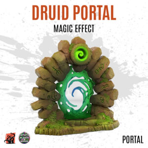 Druid portal with magic effect