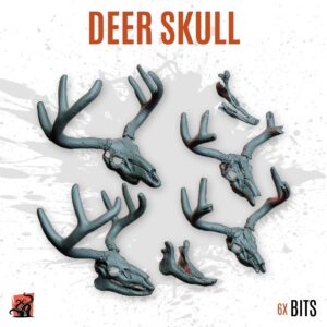 Deer skull - Pack of 6 bits