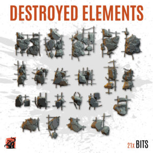 Destroyed elements - Pack of 21 bits