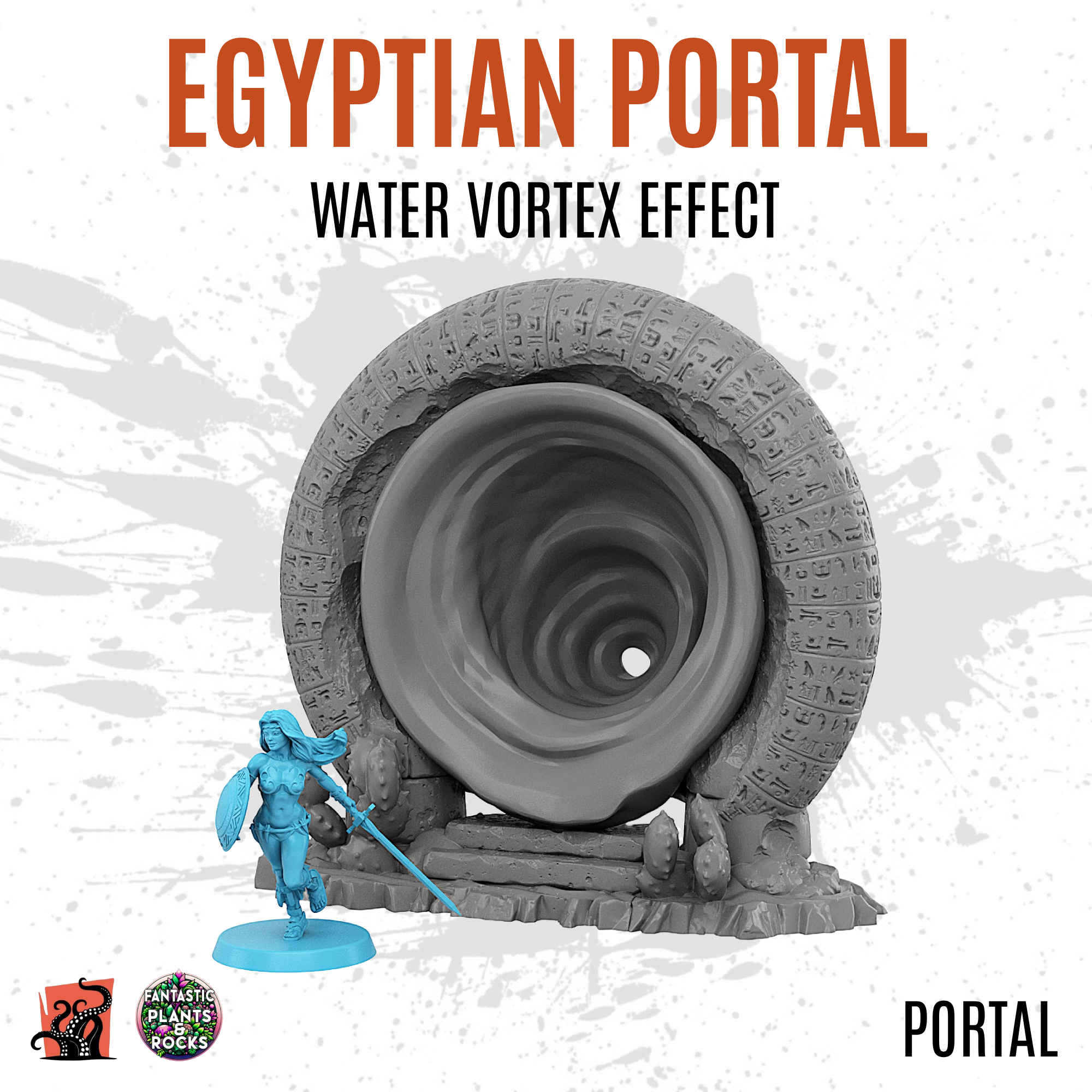 Egyptian portal with water vortex effect - Image 2