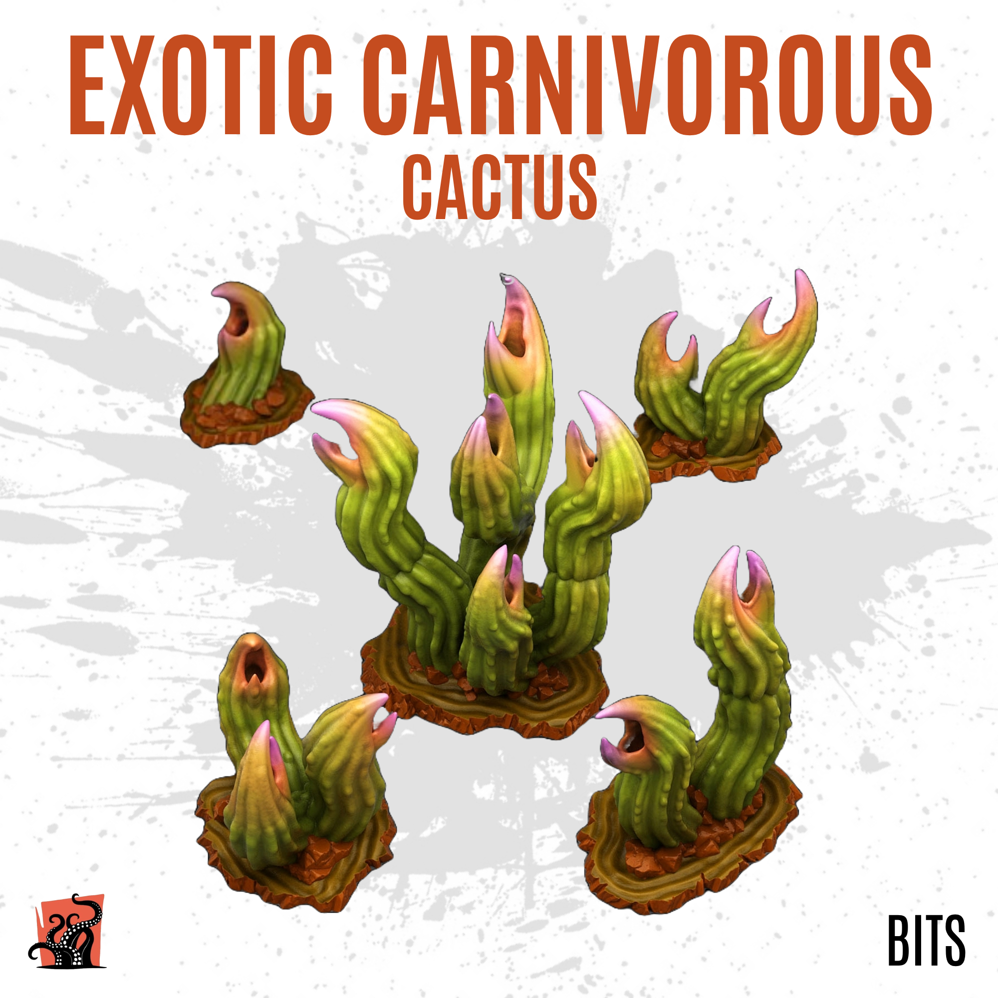Exotic carnivorous cactus - Pack of 5 bits