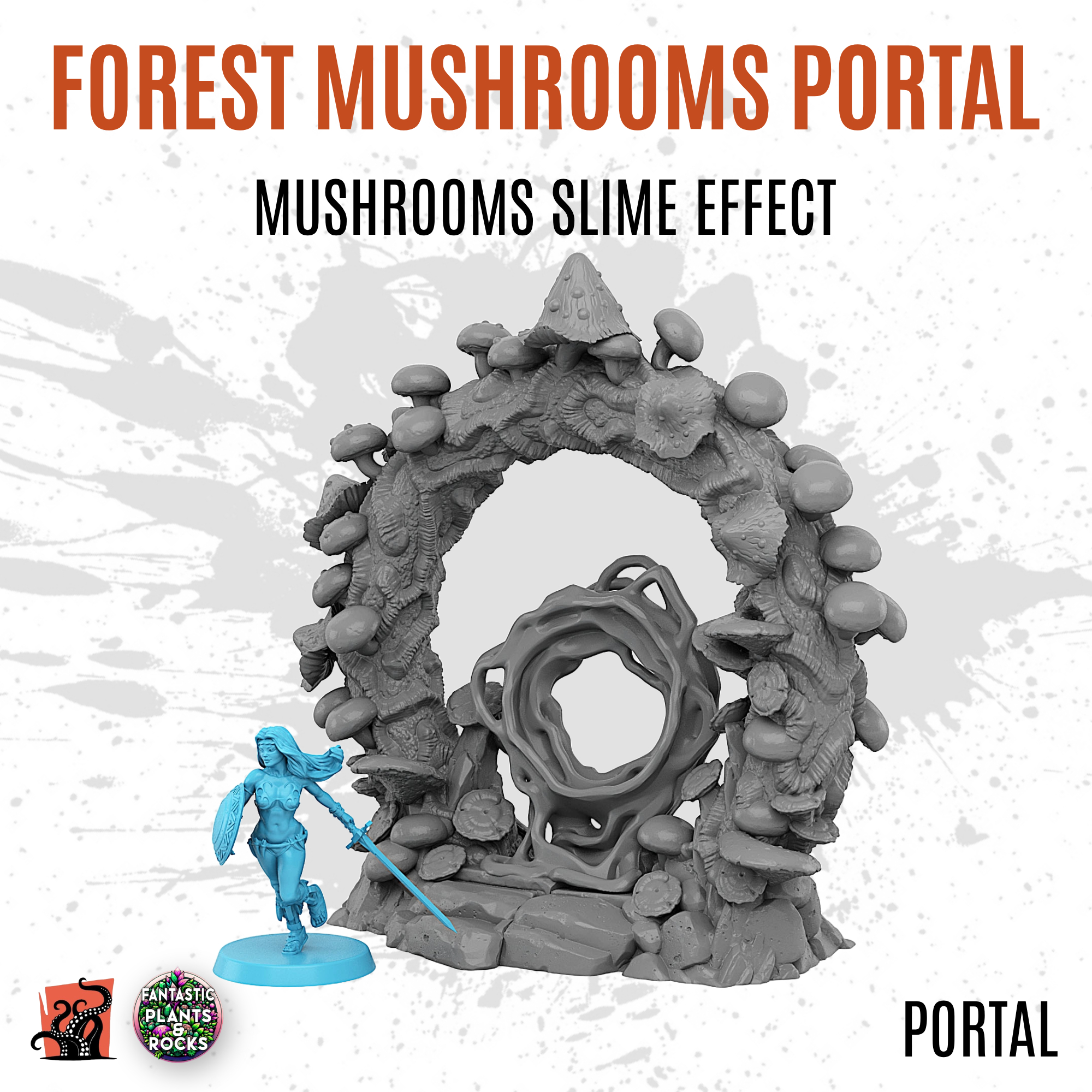 Forest mushrooms portal with mushrooms slime effect - Image 2