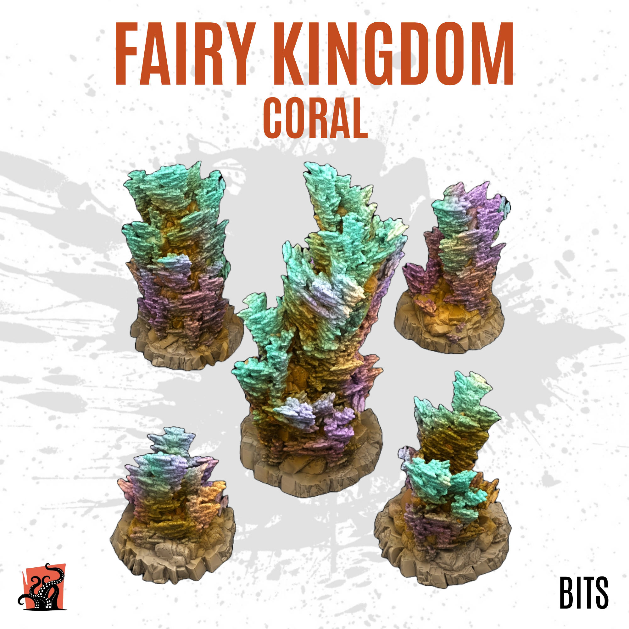 Fairy kingdom coral - Pack of 5 bits