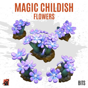 Magic childish flowers - Pack of 5 bits
