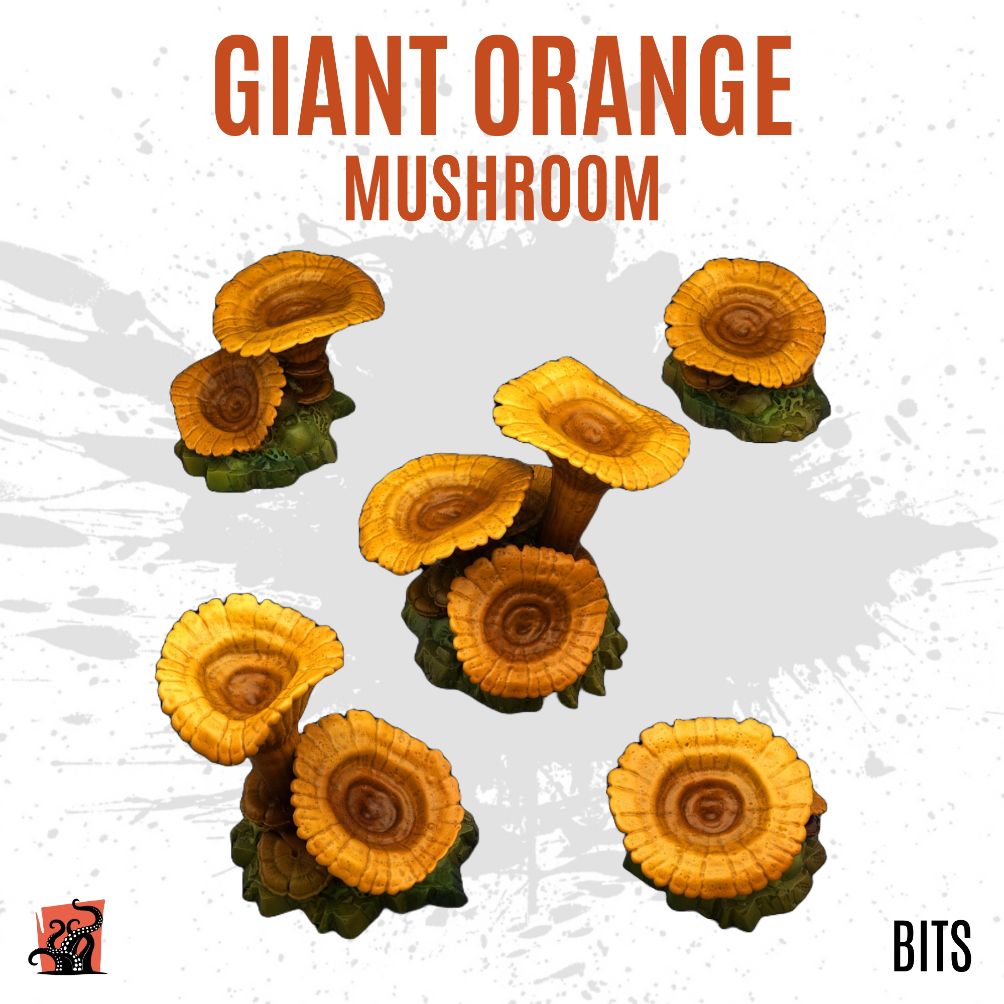 Giant orange mushroom - Pack of 5 bits