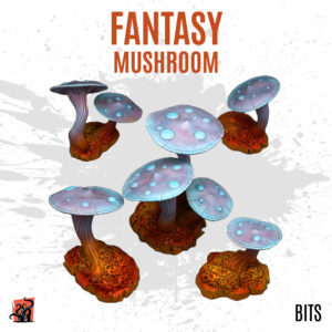 Fantasy mushrooms - Pack of 5 bits