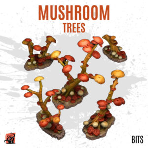 Mushroom trees - Pack of 5 bits