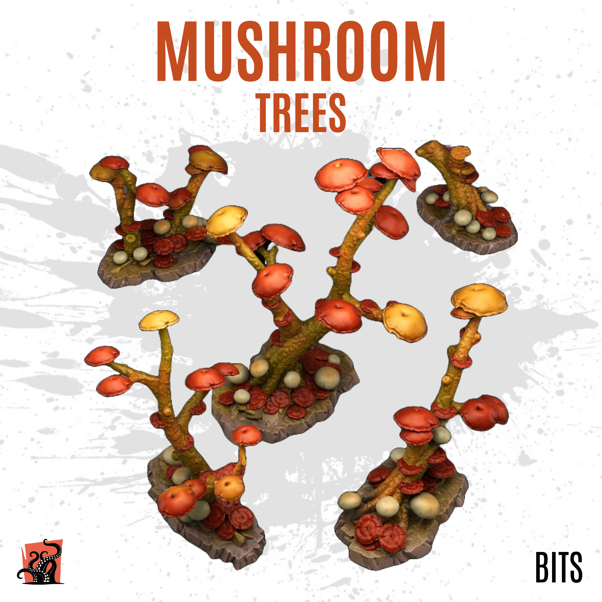 Mushroom trees - Pack of 5 bits